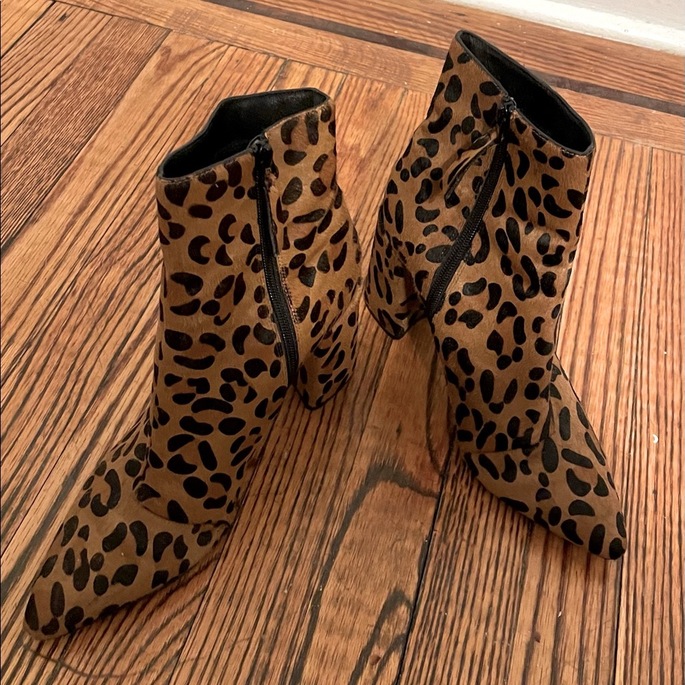 Topshop pony hair boots